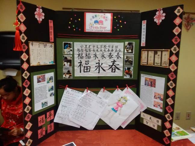 display made by chinese language students