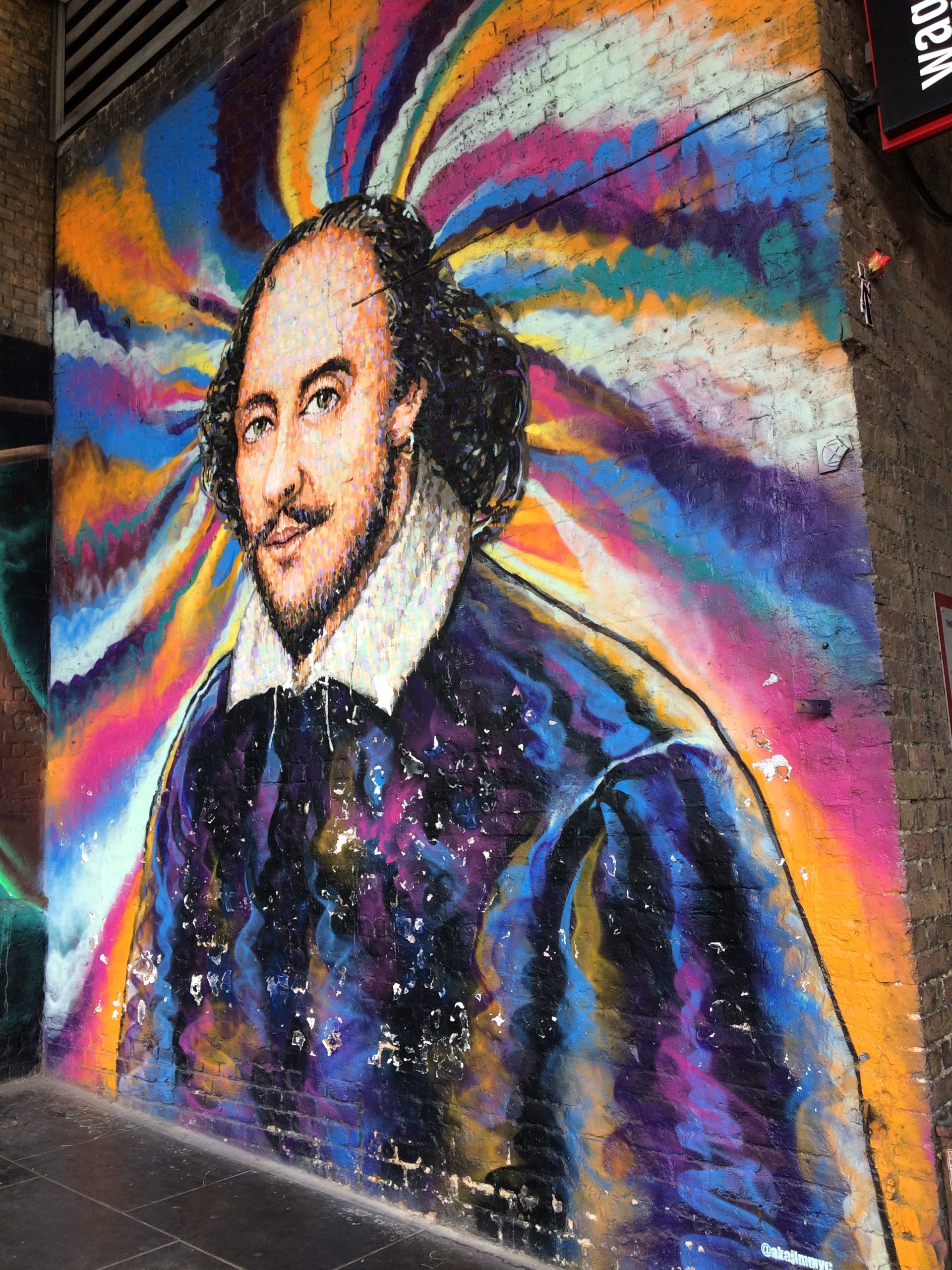 mural of William Shakespeare