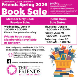 summer 2026 friends book sale information