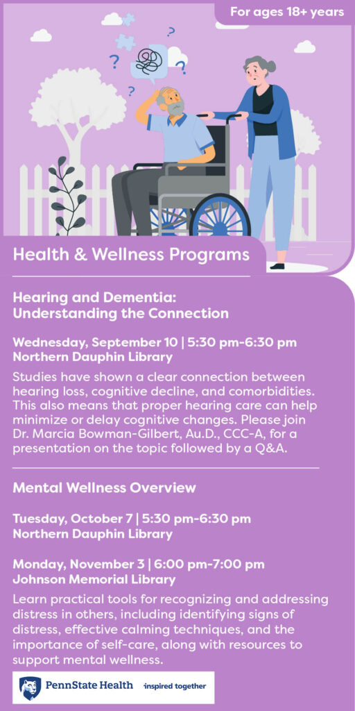 Hearing & dementia event advertisement